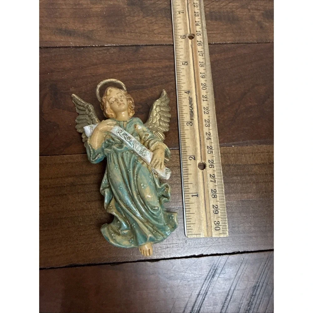 Made in Italy Nativity Set Holy Family Joseph Mary Baby Jesus 5 Pc Christmas